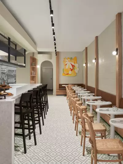 The dining area at Gateau Ghost