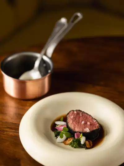 A plate from the tasting menu at Down Home