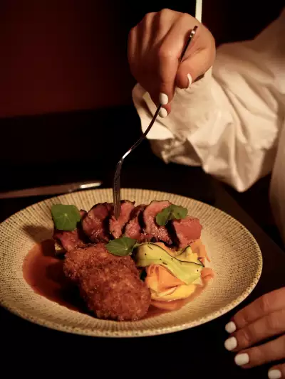 A meat dish at Don't Tell