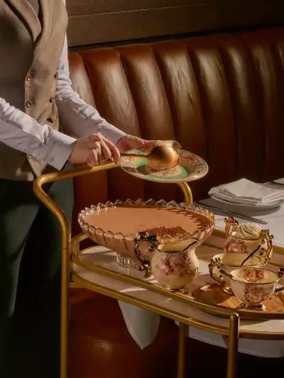 Tableside dessert at punch in Toronto