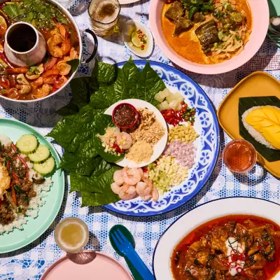 A spread of delectable Thai food at Pai restaurant in Toronto