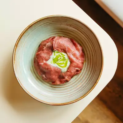 Simpl Things | The Beef Carpaccio from Fat Bao at Simpl Things in Parkdale
