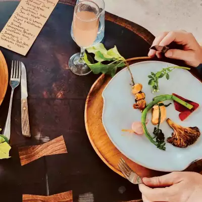 Indigenous food experiences in Canada | A dish on the table at Naagan in Owen Sound, Ontario