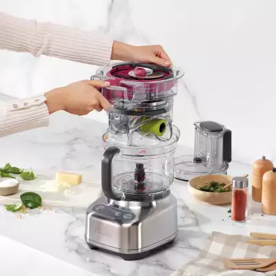 A home cook setting up Breville's Paradice Food Processor