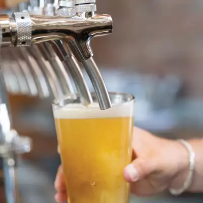 Prince Edward County | Pouring a beer at Parsons Brewing Company