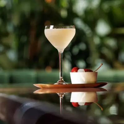 A martini and olives at Le Tigre
