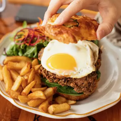 The breakfast sandwich from Lazy Daisy's