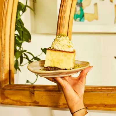Baklava Cheesecake at Mamakas Taverna