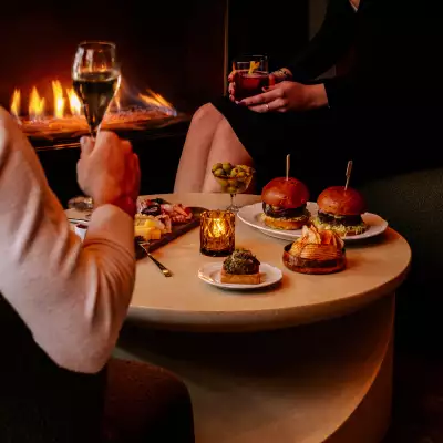 A spread of dishes at Mercer Lounge