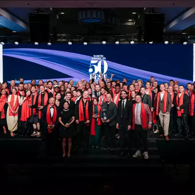All of the award-winners take the stage at the North America's 50 Best Restaurant award ceremony in New Orleans