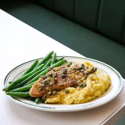 Chicken piccata is on the summer prixe fixe menu at Stefano's Diner