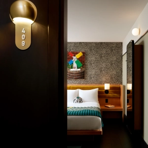 Inside the newly renovated Drake Hotel, Toronto | A cracked door opens into a guest room Inside the newly renovated Drake Hotel, Toronto | A cracked door opens into a guest room