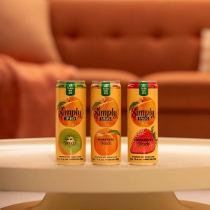 Three cans of Simply Spiked Peach Three cans of Simply Spiked Peach