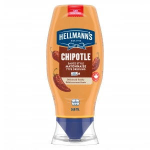 A bottle of Hellmann's Chipotle mayonnaise A bottle of Hellmann's Chipotle mayonnaise