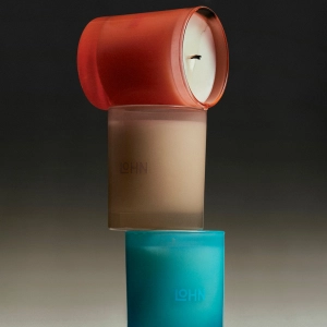 Three LOHN Resort Collection candles stacked on top of each other Three LOHN Resort Collection candles stacked on top of each other