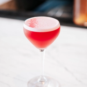 The best cafes in Toronto | A red, foamy cocktail at 10 Dean