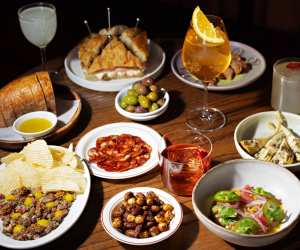 A spread of dishes at Bar Allegro