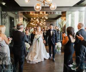 Best wedding venue restaurants in Toronto | A couple tie the knot in Canoe in Toronto