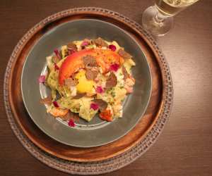 Make This: Toben Food by Design's Lobster and Black Winter Truffle Pappardelle "Carbonara"