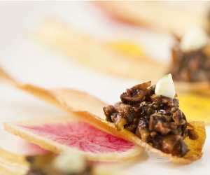 Make This: Treeline Catering's Mushroom Duxelle with Malt Aioli