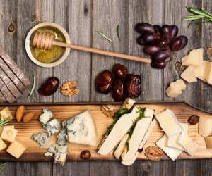 A cheese board made with cheese from the Cheese Boutique in Toronto