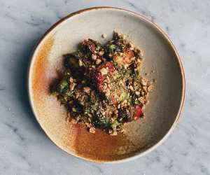 Rosalinda's crispy brussels sprouts with cranberry recipe