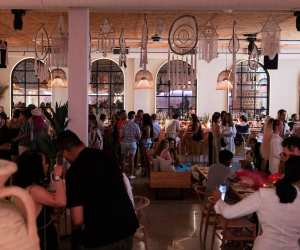 Soluna | Dining room filled with guests at Soluna on Queen West