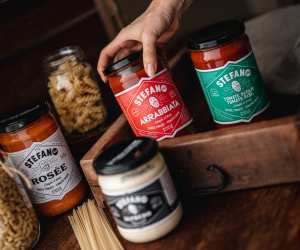 Stefano Faita pasta sauces and recipes | Reaching for a jar of Stefano Faita pasta sauce