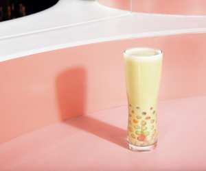 Non-alcoholic cocktail and mocktail recipes | Bar Mordecai's vanilla matcha milk tea