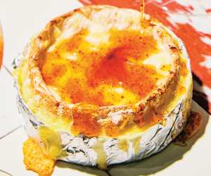 Easy dinner recipes | Christine Flynn’s Baked Cheese with Hot Honey