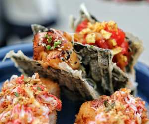 Street food served at the Street Eats Market