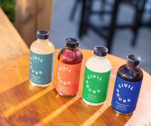 Bottled cocktails from Civil Pours