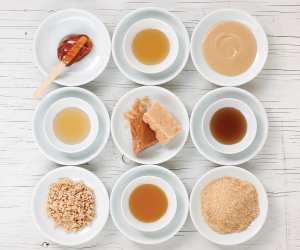Assorted maple from Canada products on a table