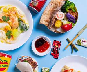 A spread of dishes at Maeli Market Taiwanese grocery with delivery and takeout in Toronto