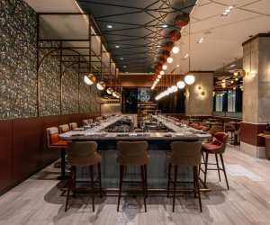 The dining room at Restaurant Lucie in Toronto