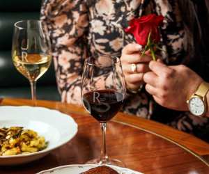 Wine and food at REIGN restaurant