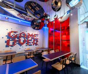 The interior of Convenience snack bar