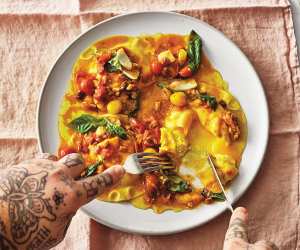 Matty Matheson's Ricotta Egg Yolk Raviolo recipe