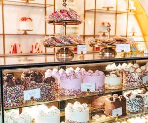 Carlo's Bakery in Port Credit | Cakes in the display case at Carlo's Bakery