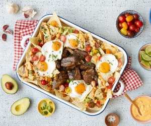 BBQ beef chilaquiles recipe