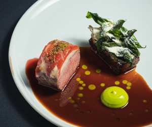Enigma Yorkville | A beef dish is served at the Michelin-starred Enigma Yorkville