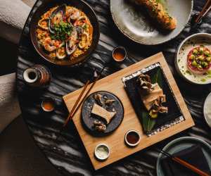 Tono by Akira Back | A spread of mains, sides and more at Tono by Akira Back Tono by Akira Back | A spread of mains, sides and more at Tono by Akira Back