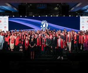 Award winners on stage at North America's 50 Best Restaurants