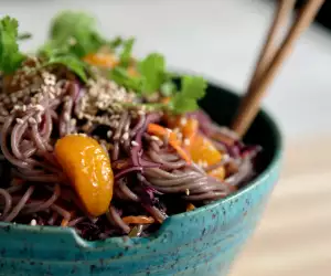 Cory Vitiello's Soba Noodle and Mandarin Orange Bowl | Dole Sunshine for All campaign
