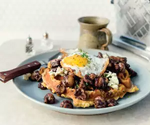 Chef Matt Basile's creamy mushrooms on toast recipe