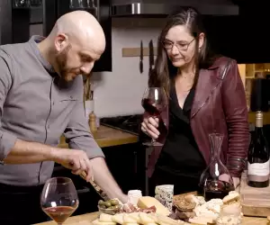 Wine and cheese pairings from Principle Fine Wines | Afrim Pristine and Elsa Macdonald