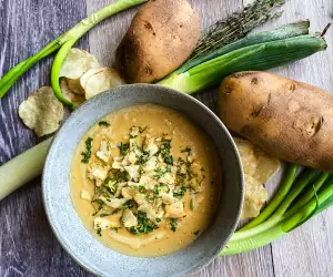 Easy soup recipes to warm you up | Potato, Leek & Scallion Soup