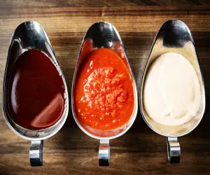 Easy sauce recipes | Hot honey sauce, tomato sauce and ranch dressing