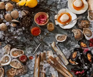 Toronto's best seafood restaurants | Oysters and bone marrow shooters at Pink Sky