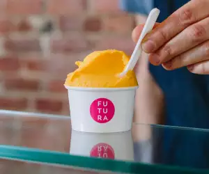 Gelato vs ice cream | Brightly-coloured gelato at Futura Granita + Gelato